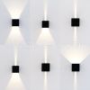 Up down lighting 2*3W aluminum cube outdoor led wall lights