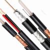 Low attenuation customized OEM RG6 RG59 coaxial cable with 90% braiding coverage