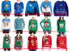 Custom Men's Dinosaur Reindeer Buffet Ugly Christmas Sweater