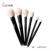 New 6pieces Rose Gold color wood professional makeup brush set, 6pcs Cosmetic Brushes kits