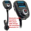Bluetooth 3.0 Carkit LD002 MP3 player Car Charger with FM transmitter support micro SD card and USB disk Bluetooth Handsfree carkit
