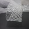 Silver metal thread horse hair braid crinoline for bridal dress and Modern latin dance dress