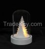 2017 new products Glass Dome light Wholesale with Wood House and Wood