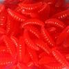 50PCS 2cm 0.3g maggot Grub Soft Lure Baits smell Worms | Glow | Shrimps