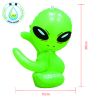 RUNSEN Inflatable Green Alien Model Toys Child Inflated Toys  Halloween/Birthday Party Supplies Kids Science Teach inflatable Toys