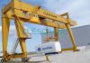 double girder gantry crane with heavy duty winch for construction