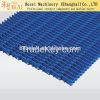 Straight run plastic plate modular conveyor belt