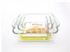 Squared glass baking dish