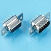 D-sub connector with 9 15 25 37 contacts male and female solder dip right angle idc type