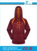 Customized men's pull over fleece hoodies