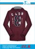 Customized men's pull over fleece hoodies