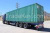 container flatbed semi-trailer