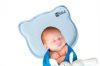 Orthopedic Flat Head Baby Pillow w 2 Removable Covers Toddler Care Cushion Blue
