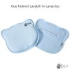 Orthopedic Flat Head Baby Pillow w 2 Removable Covers Toddler Care Cushion Blue