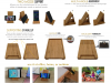 Yisen Handcrafted Natural Bamboo Universal Foldable Multi-angle Holder stand for Cell phone or tablet
