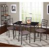 Liv 5-Piece Liv Dining Set, Black/Gray