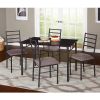 Liv 5-Piece Liv Dining Set, Black/Gray