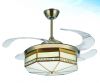 Modern LED crystal fan lamp decorative chandelier fan with light hot sale lamp