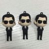 Custom cartoon cute promotional 3d figure 3d characters for keychains bag phone decoration