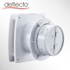 CE home use Humidity Sensor 4/6 Inch Sliver Grey ABS Ventilation Square Exhaust Fan Toilet Bathroom Extractor