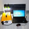 Portable solar power lighting system Ac/dc output solar energy storage