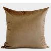 Gold Handmde Textured Frame Beaded Pillow