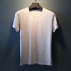 Men's T-shirt 150g cotton round neck T-shirts for young men boys teenagers OEM custom logo cheap wholesale