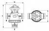 3-way hydraulic drive diaphragm control valves