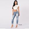 women sexy boyfriend denim jeans pants oem skinny girls hiphop comfortable stretch trousers ripped destroyed damaged jeans