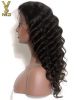 YSwigs Loose Wave Virgin Brazilian Human Hair Lace Front Wigs with Baby Hair