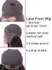 YSwigs Human Hair Wigs Brazilian Virgin Hair Lace Front Wig For Black Women