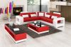 Home furniture Leisure Leather sofa set with wood