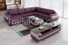 Living Room Furniture Corner Leather Modern Sofa