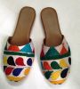 Kutchiwork Handmade Embroidery Designer Half Bally Shoe Sandal For Ladies
