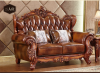 European solid  living room luxury leather sofa