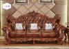 European solid  living room luxury leather sofa