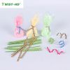 10cm esp for u cartoon printed spool kraft paper twist ties for bread/candy/lollipop bags