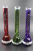Yellow Purple Green Red Glass Water Pipe of 17.7 Inch