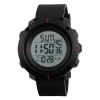 Alibaba hot sale saat black color simple design water resistant sport watch digital wrist watch