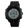 Alibaba hot sale saat black color simple design water resistant sport watch digital wrist watch