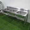 China manufacture moulded 201 304 apron Commercial stainless steel kitchen sink