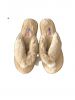Fangle women Flip Flops slipper /chestnut