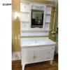 modern cheap white pvc bathroom vanity with mirror cabinet