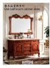 antique hand carved oak solid wood luxury bathroom vanitiy