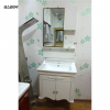 one piece single wash basin PVC bathroom cabinet