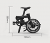 36 voltage 250 watt brushless motor folding ebike electric scooter mini adult 5.2Ah 16inch foldable bicycle