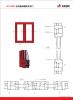 Aluminium/Aluminum profiles for casement window with net