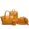 Classical designer leather ladies handbag set for women