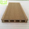 Crack resistant wood plastic composite solid wood floor tiles pine lumber for garage