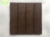 Anti-slip 3D wood grain wpc mosaic floor tile for swimming pool balcony